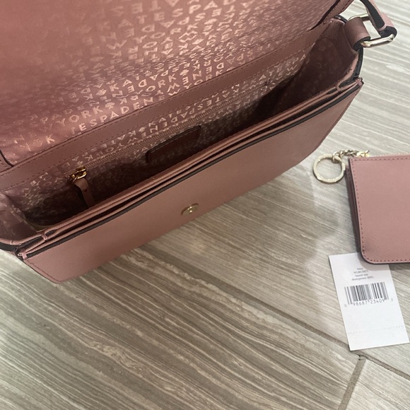 Kate Spade Laurel Way Large Carsen crossbody bag & Bitsy wallet Dusty Peony NWT - Picture 7 of 14